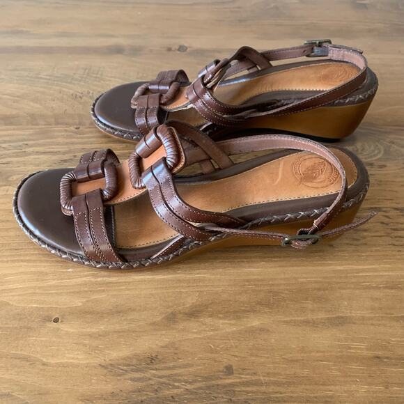 Nurture Sandals Brown Women's Size 8M Open Toe Sling Back - Picture 4 of 11
